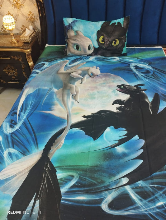 Dragon Fantasy Kids Bedsheet