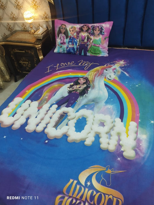 Unicorn Fantasy Kids Bedsheet Set