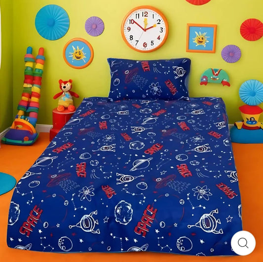 Space Explorer Kids Bedsheet Set
