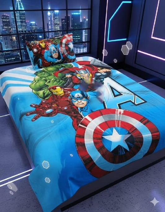 Marvel Avengers Heroes Kids Bedsheet