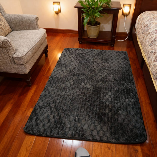 Charcoal Plush Comfort Rug -4*6