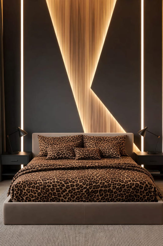 Wild Leopard Cotton Bedsheet