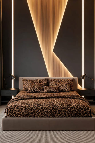Wild Leopard Cotton Bedsheet