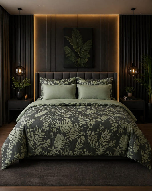 Forest Fern Cotton Bedsheet