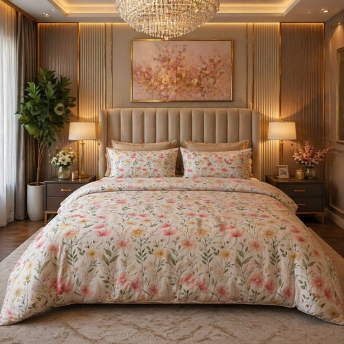 Soft Bloom Cotton Bedsheet