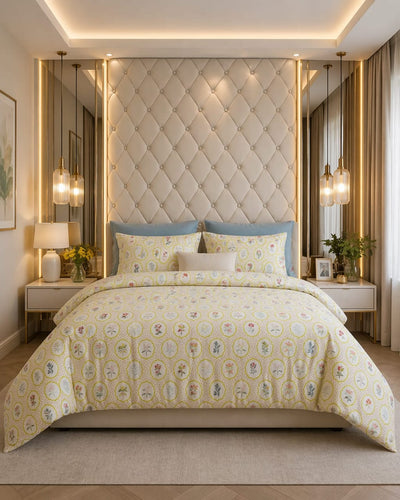 Lemon Garden Cotton Bedsheet